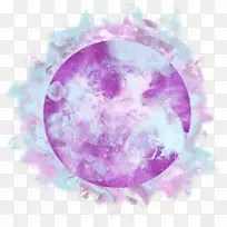 紫色创新蓝色星球-紫色