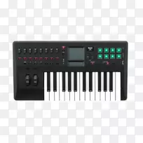 MIDI键盘korg taktil-25个midi控制器声音合成器.鼓触发器