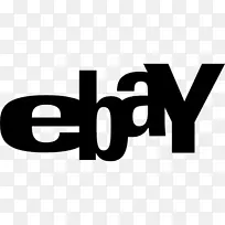 ebay白色电脑图标品牌蓝-ebay