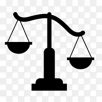 法官，法庭，法律，计算机图标，检察官-天秤座符号