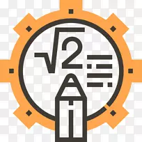 数学符号计算机图标.数学