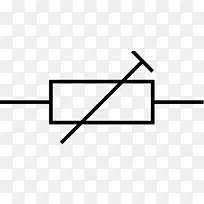 微调电阻电位器电子符号接线图.符号