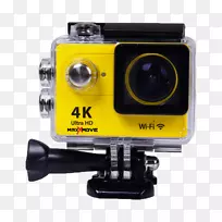 动作摄像机4k分辨率液晶显示器高清电视摄像机