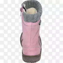 雪靴鞋粉红色m靴