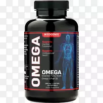 膳食补充剂软凝胶胶囊酸颗粒omega-3鱼油.健康