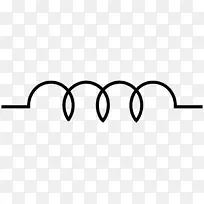 电子符号电磁线圈电感器接线图电路图符号