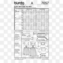 Burda型服装纸缝制花纹裁剪工具及其应用