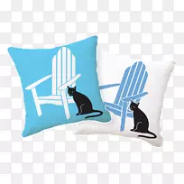 靠垫，抛枕，阿迪朗达克椅子，猫枕