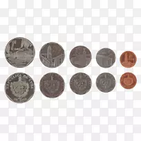 摄影硬币泰国泰铢印度卢比马来西亚林吉特硬币