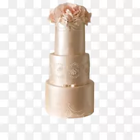 婚礼蛋糕，金属色蛋糕