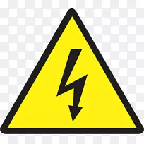 高压电位差警告标志危险符号电危险