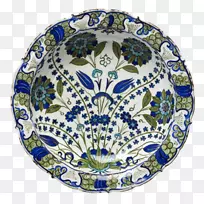GB/T1488-1993陶瓷板蓝白色陶器钴蓝盘青花瓷板
