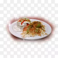 印度菜，素食菜，土豆饼，午餐香肠肉汁-菜单