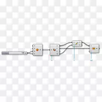汽车线路电子电路.几何点连接