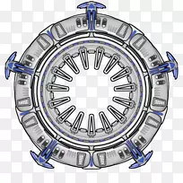 瓷砖t恤精灵太空船