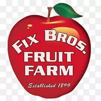 圣诞节标志苹果字体-农场水果