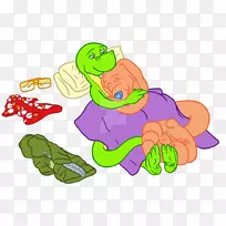 爬行动物人类行为卡通剪贴画玩具
