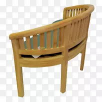 椅子桌椅花园家具弯曲长椅
