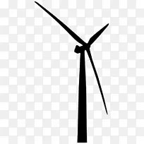 风力发电机、可再生能源剪贴画.风剪部分