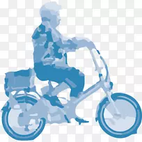 自行车汽车设计剪贴画-自行车