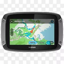 中欧的GPS导航系统TomTom Rider 410摩托车-骑手