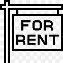 房地产租赁公寓共管公寓-出租标志