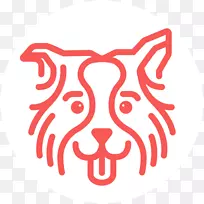 北德克萨斯大学幸运狗训练中心标志-幸运狗