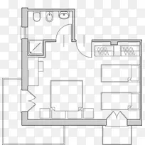 平面图建筑、房屋家具、纸张-家用房间