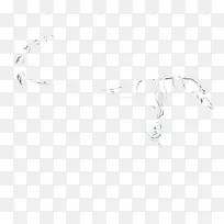 线条艺术素描-鹿花环