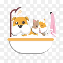 黛布的脏狗，猫洗碗器，瀑布，波基普西-宠物水疗中心