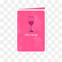 酒杯长方形粉红m玻璃