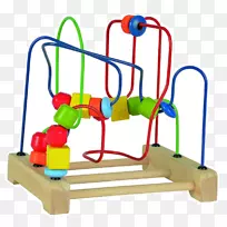 玩具木块玩具娃娃-线迷宫