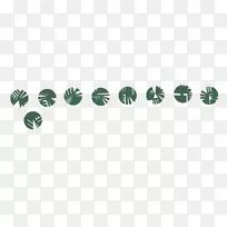 品牌标志绿树字体-美味怪物