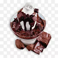 巧克力冰淇淋奶制品皇后乳制品-花生块