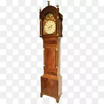地板和祖父钟，llanrwst古董钟表制造商.手绘钟