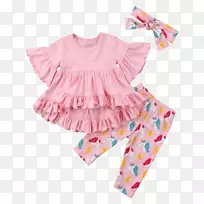 婴儿和幼童一件童装裤婴儿服装挂起婴儿服装