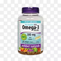 膳食补充剂-脂肪酸-3鱼油软凝胶健康-epa dha omega 3