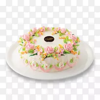 红糖蛋糕装饰皇家糖霜奶油-ิ面包店