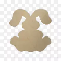 复活节兔子形状耳朵新英格兰棉尾兔