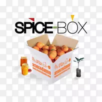 柑橘类素食饮食食品超级食品调味品盒