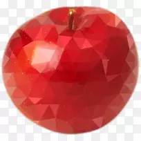 圣诞饰品宝石水果苹果多边形