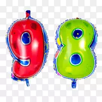 玩具气球生日氦礼品箔气球编号