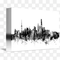 上海艺术城景海报-天际线