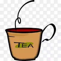 绿茶伯爵茶杯剪贴画茶