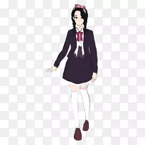 服装黑发卡通头饰-糖尿病爱好者绘画