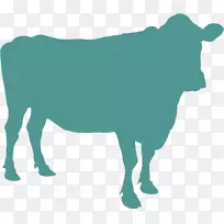 安格斯牛，肉牛，牲畜剪贴画.动物轮廓