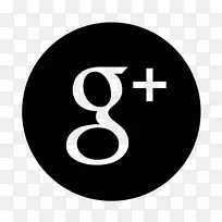 谷歌标志谷歌+白色电脑图标-谷歌