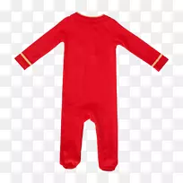 袖式制服标签设计运动整体-中式红色