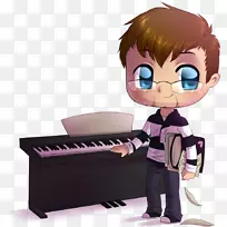 钢琴动画-钢琴