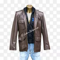 皮夹克服装尿布皮夹克